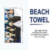 Tokyo Revengers Print Beach Towel, Large Soft Quick Dry Towel for Beach Camping Swimming