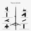 Universal Projector Tripod Stand Stretchable Projector Bracket Aluminum Alloy Portable Holder 1 4   Interface