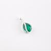 Chrome Diopside Gemstone 925 Stamped Silver Jewelry Zircon Pendant Birthday Gift CZP-7-11