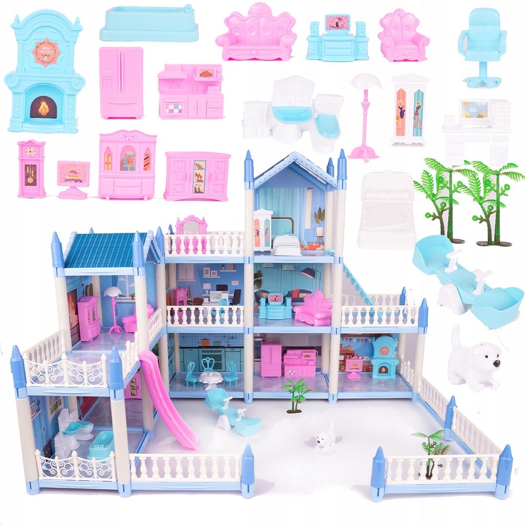 [PACZB][5] Large dollhouse Villa for children + furniture U894
