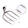 Garden Rake Head Four Tooth High Carbon Steel Replacement Hoe Harrow for ing Lawns Agricultural