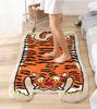 Cartoon Tiger Carpet - Warm And Comfortable For Bathroom, Entrance Floor Mat, Bedroom Bedside Rug, Home Decoration