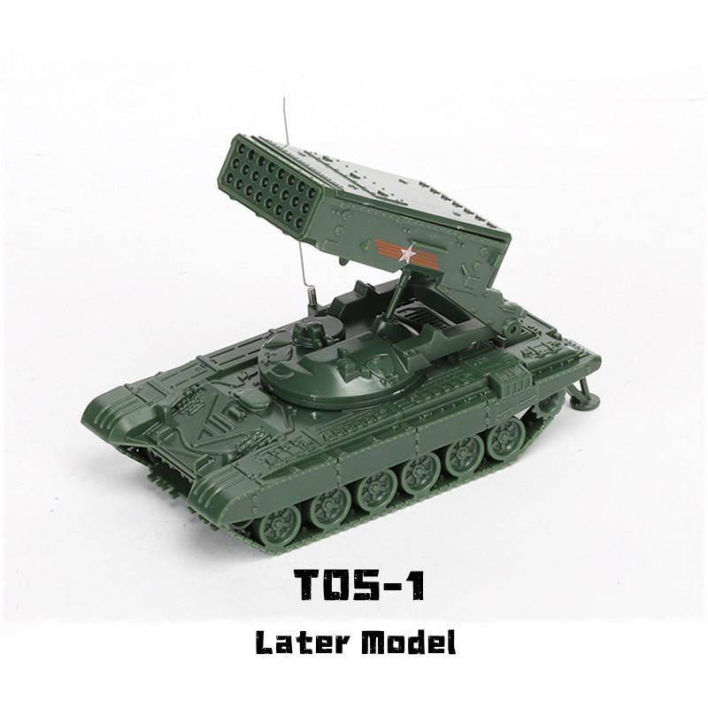 4D 1/72 Sowjetischer BM-21 Raketenwerfer TOS-1 Schweres Flammenwerfersystem Montage Puzzle Modell Militärspielzeug Panzer