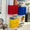 Building Blocks Refrigerator Magnetic Absorption Box Plastic Wrap & Straws Holder Fridge Side Storage Organizer Home Decor