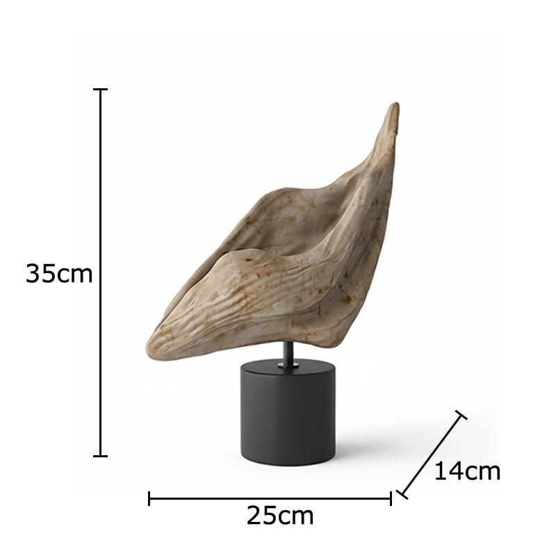 

Minimalist Retro Conch Statue Desk Decoration Abstract Artwork Ornaments Creative Conch Resin Sculpture Room Aesthetic Decor