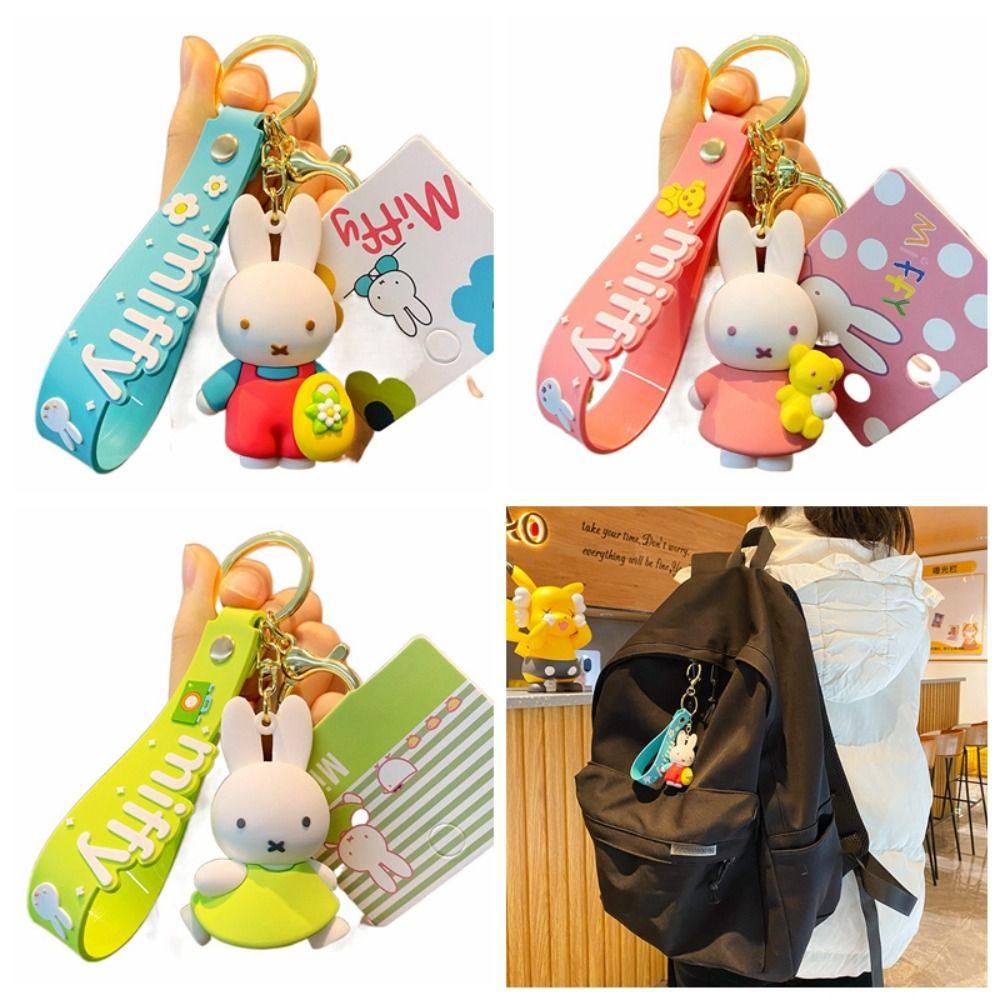 

Zinc Zinc Alloy Cartoon Rabbit Keychain Pvc Fashion Gifts
