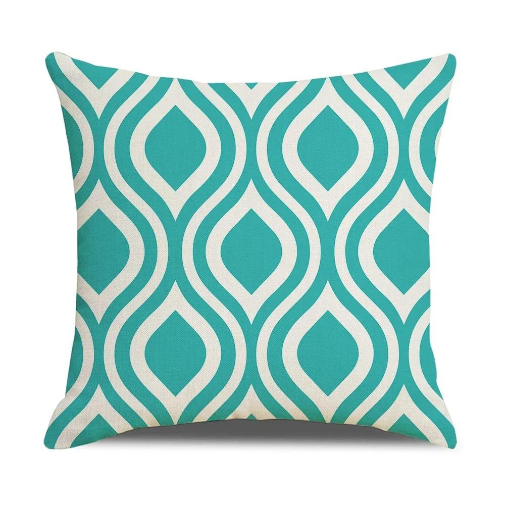 Nordic Geometric Throw Pillow Cover With Short Plush Print Living Room Sofa Decoration Cushion Cover Pillow Covers Decorative