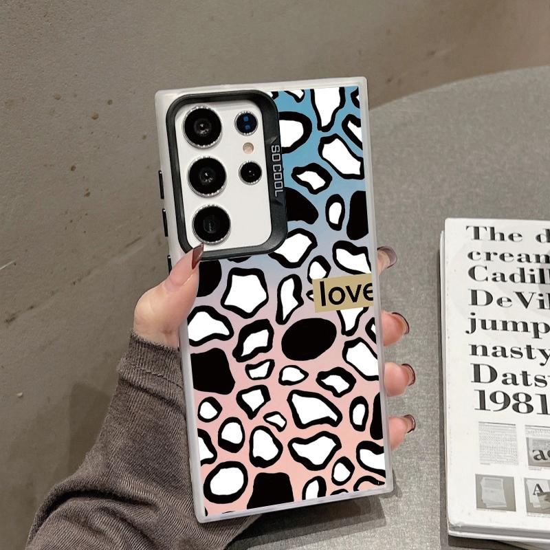 Roztomilý leopardí obal pro iPhone 16 Pro Samsung A55 A35 M35 S24 FE Xiaomi Redmi Note 13Pro 14C Huawei Honor 200 Nárazuvzdorný kryt proti poškrábání telefonu