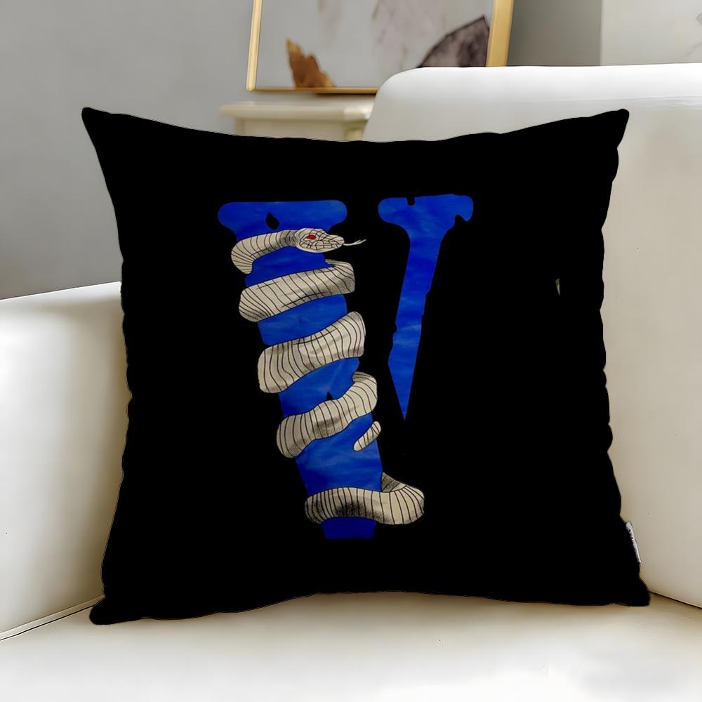 popular fashion brand Vlone Cushion Cover Soft & Easy-Wash Pillow Case – Versatile for Couch, Bed, Travel and Office