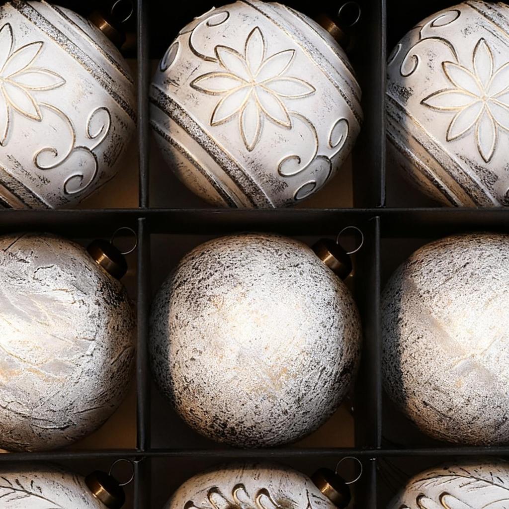 12Pcs Christmas Balls Decorations Christmas Tree Ornaments Ball Hanging Pendants Home Party Decor New Year Navidad Decor