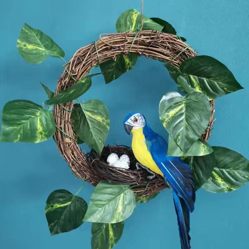 Small Magpie Feather Bird Ornament for Garden and Decor