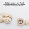 Magnetic Wood Beads Curtain Tieback, Farmhouse Rustic Window Curtain Holders Ties Backs, Handmade Decorative Drape Curtain Holdbacks