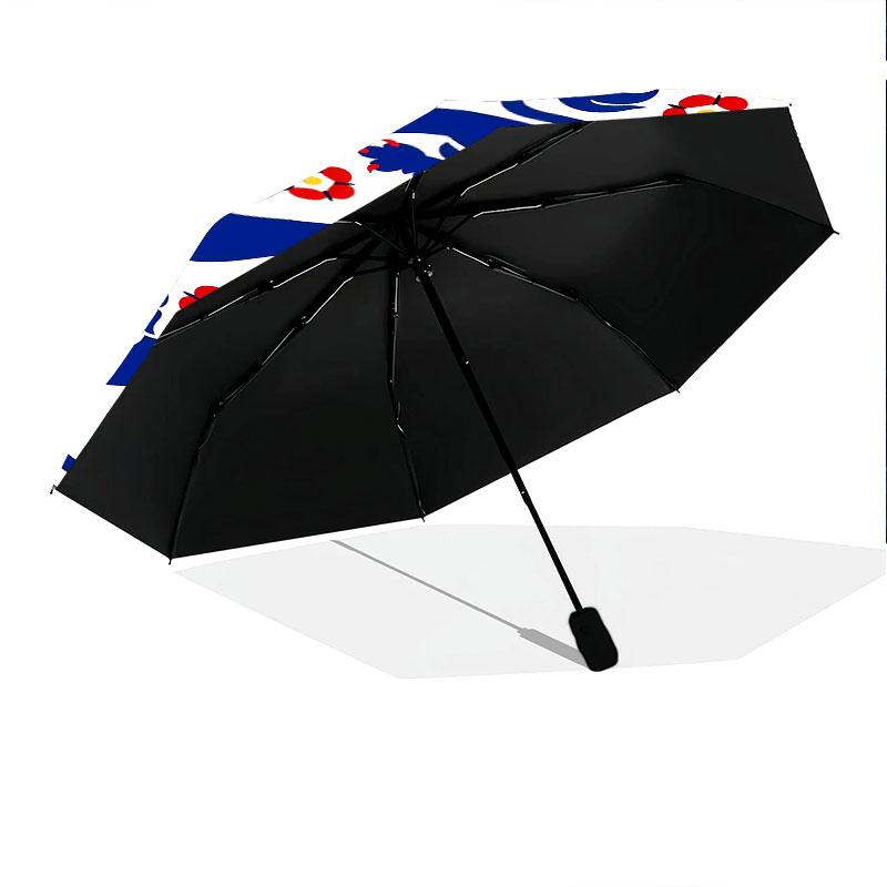 1 PC Automatic Folding Umbrella - England National Football Team Pattern, Portable & Foldable Design with 8 Ribs, Christmas Birthday Gifts