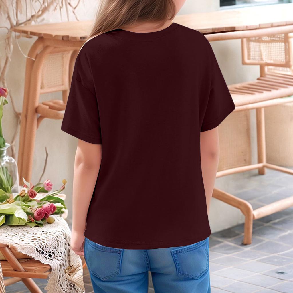 Toddler Girl Boy T-Shirts Kids Top Boys And Girls Printed Short Sleeved T-shirt 1-12Y Summ