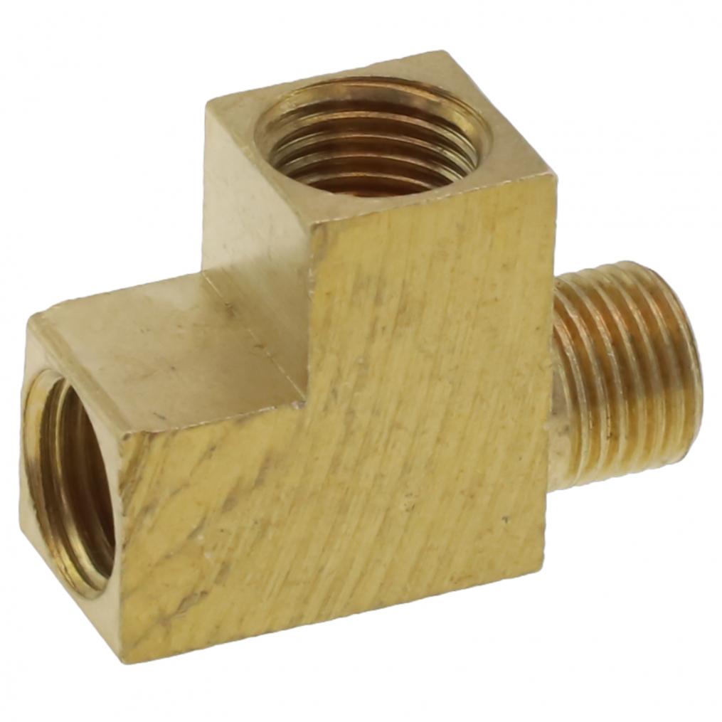 Distributore a T in Ottone M X Nota Indicatore Pressione Olio Adattatore Angolare Distributore a T