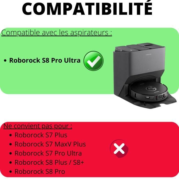 Accessory Pack for Roborock S8 PRO ULTRA - Filter/Mop/Side Brush/Phonillico® Extractor Roller