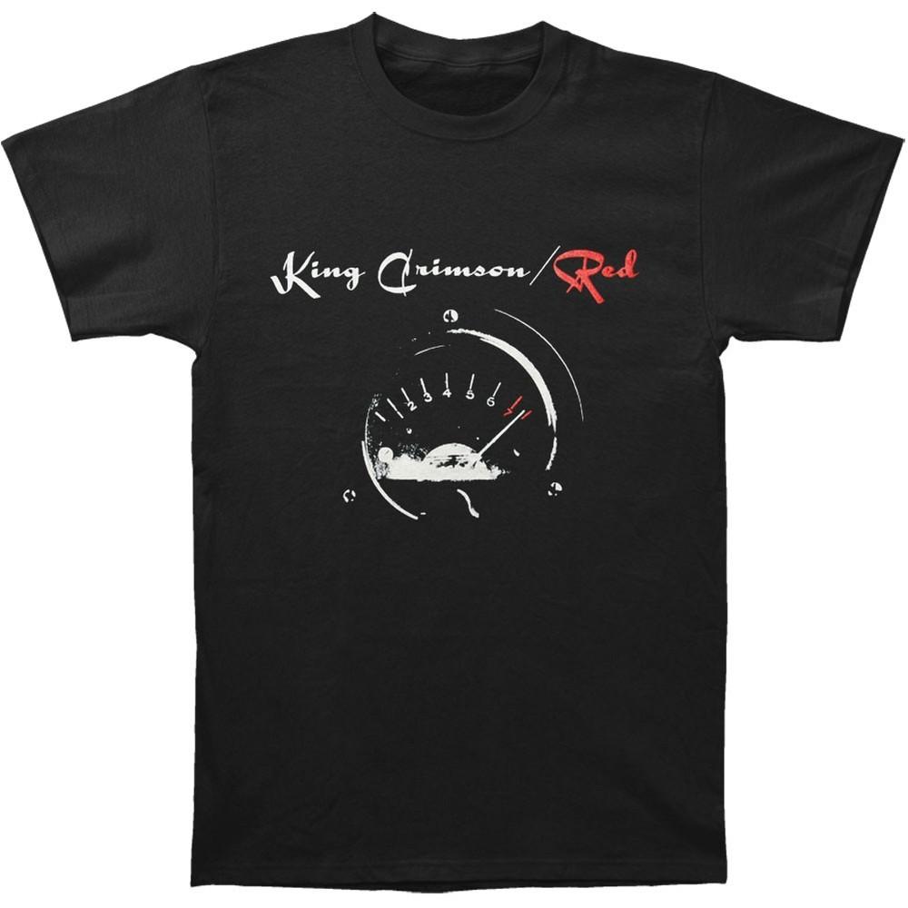 Men's King Crimson Red (Gauge) T-shirt Black