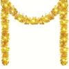 Christmas Tinsel Garland Thick Hanging Decorations for Xmas Party Indoor Outdoor (Without Battery)  for Festive Decorations