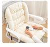 Heated Seat Cushion with Backrest and Lumbar Support for Office Chairs