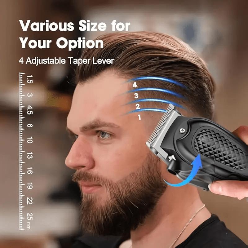 Xiaomi Professional Men's Hair Trimmer with LED Display, Rechargeable Lithium Battery USB Charging Wireless Trimmer Suitable for Trimmi