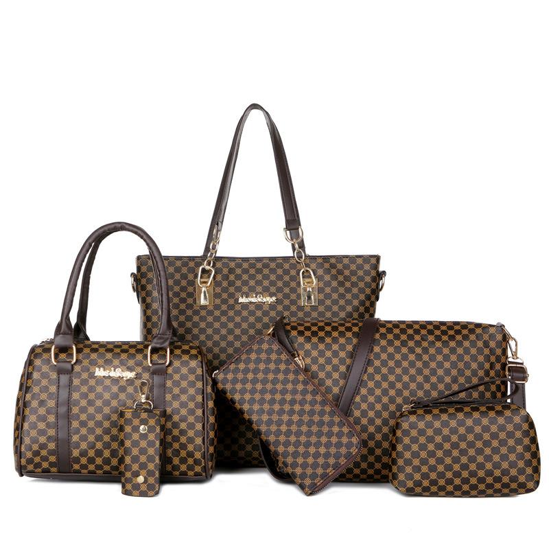 Women's bag new trendy child and mother bag six-piece fashion printing versatile shoulder messenger bag small handbag