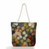 Creative oil painting print thick rope single-shoulder beach bag 7267 CLE