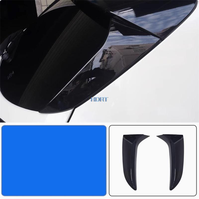 For Subaru Crosstrek 2024 + Car Style Protector Decoration Accessories Rear Window Triangle Plate Trunk Spoiler Tail Wing Cover чёрный