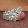 Fashion Woven Braided Fabric Comfort Stretch Casual Dress Belt for Men Women