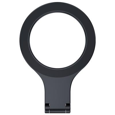 D59 Magnetic Phone Back Dual Ring Holder Aluminum Alloy Support Kickstand Finger Ring Grip