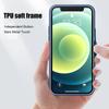 Ütésálló Armor matt tok Iphone 13 12 11 Pro Max Xr Xs Max 7 Plus 13pro 11 14 luxus szilikon lökhárító átlátszó kemény PC burkolathoz