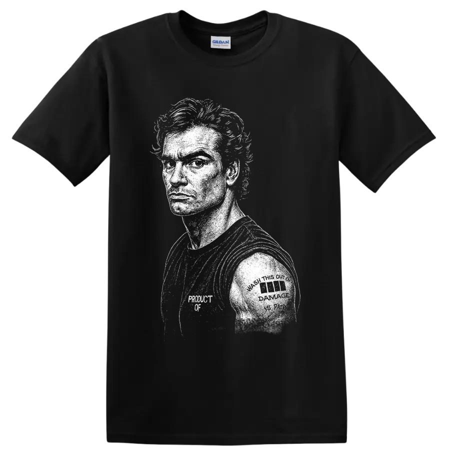 Henry Rollins Black Flag Punk Rock Portrait T Shirt Hardcore Music Fan Tee Gift