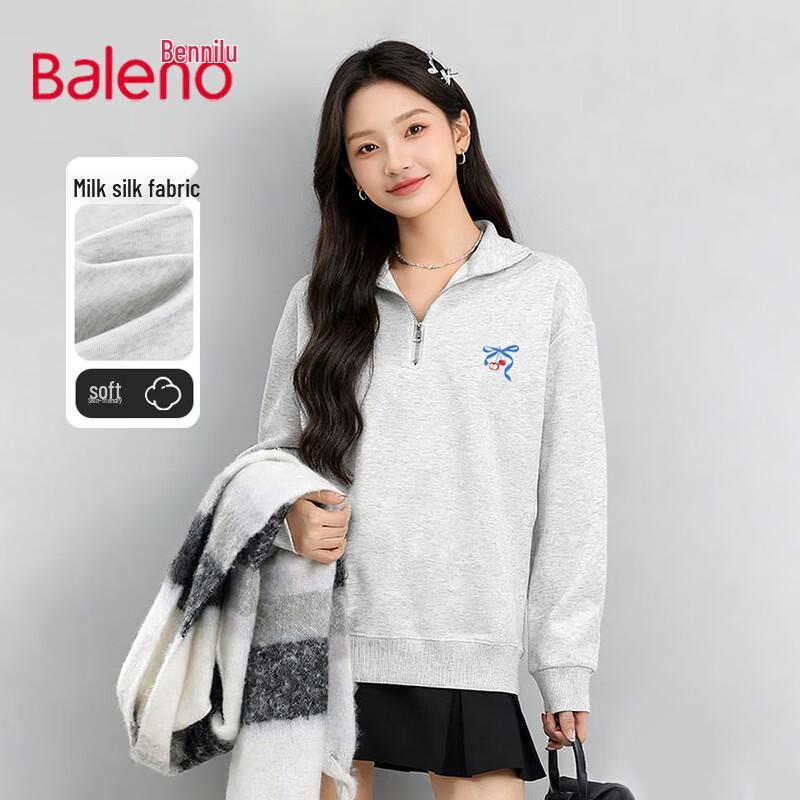 

Baleno Women s 2025 Fall Half-Zip Collar Sweatshirt L