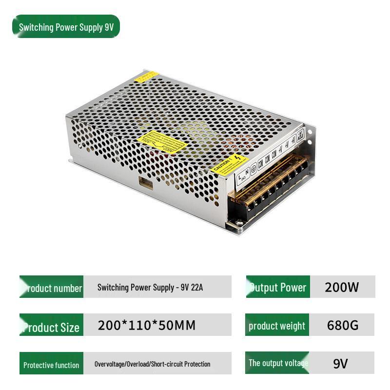 9V S Series Industrial Switching Power Supply: DC Transformer (2A, 3A, 5A, 10A)