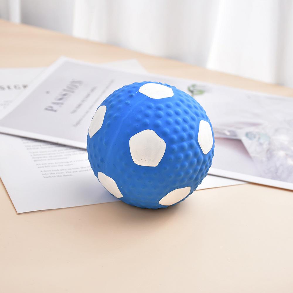 Squeaky Latex Rugby Football Dog Toy - Durable Chew & Stress Relief