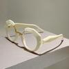 Oversized Irregular Glasses Women  New Fashion Blue Light Blocking Optical Frames Trendy Brand Design Decor Eyewear