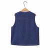 2026 Plus Size Women's V-Neck Denim Vest: Slimming, Versatile Cardigan for Spring/Autumn