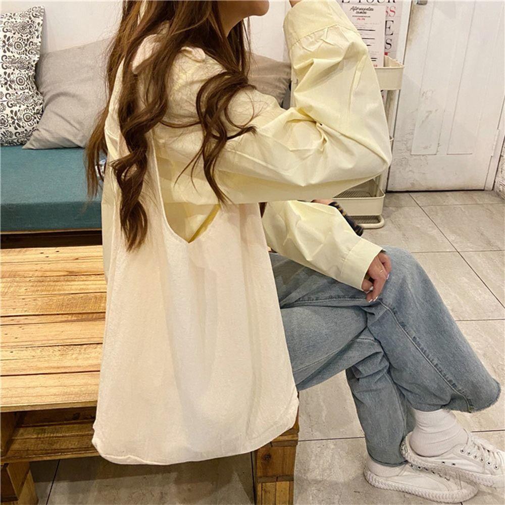 Creative Multicolor Tote Bag Solid Color Large Capacity Underarm Bag Commutting Daily Shoulder Bag Go To School