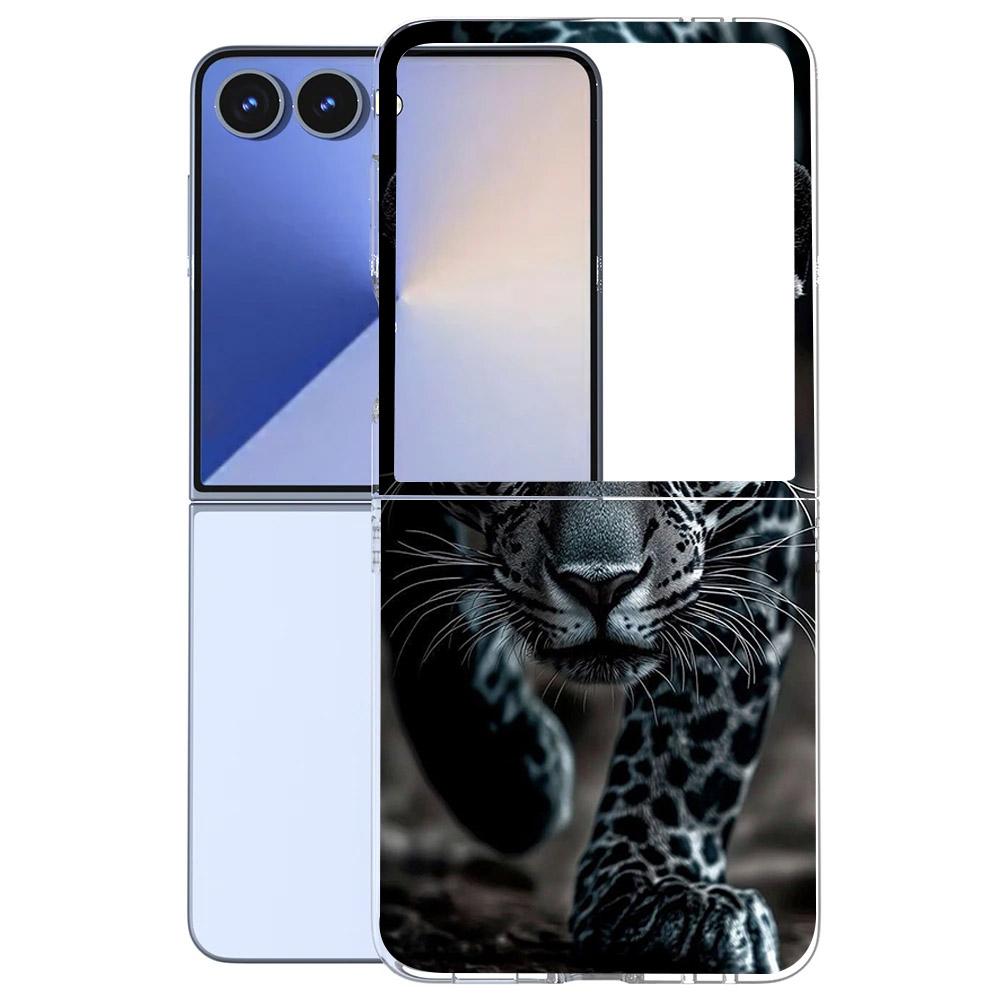 Für Samsung Galaxy Z Flip 7 6 5 4 3 Hülle Mode Malerei Hart-PC Transparente Abdeckung Für Galaxy Z Flip7 Faltbare Hüllen Funda Coque