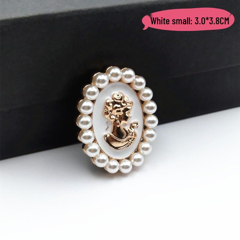 Винтажная брошь-булавка с жемчугом: Элегантная брошь-корсаж из капельной эмали для одежды и аксессуаров