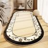 French Style Bedside Carpet Master Bedroom Bedside Oval Carpet Retro Dressing Room Carpet