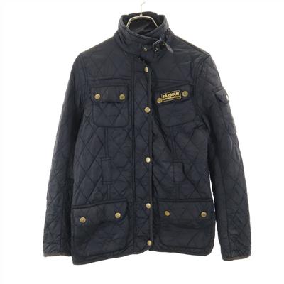 3 Warrants Quilted Jacket 8 Black Filling Into Cotton Women Used