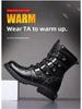 Men's Mid-Calf Martin Boots - High-Top British Style Leather Motorcycle Riding Fashion Boots