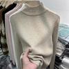 Lazy Style Mock Neck Sweater Fall Winter Slim Warm Inner Wear Women Base Layer Knit Top