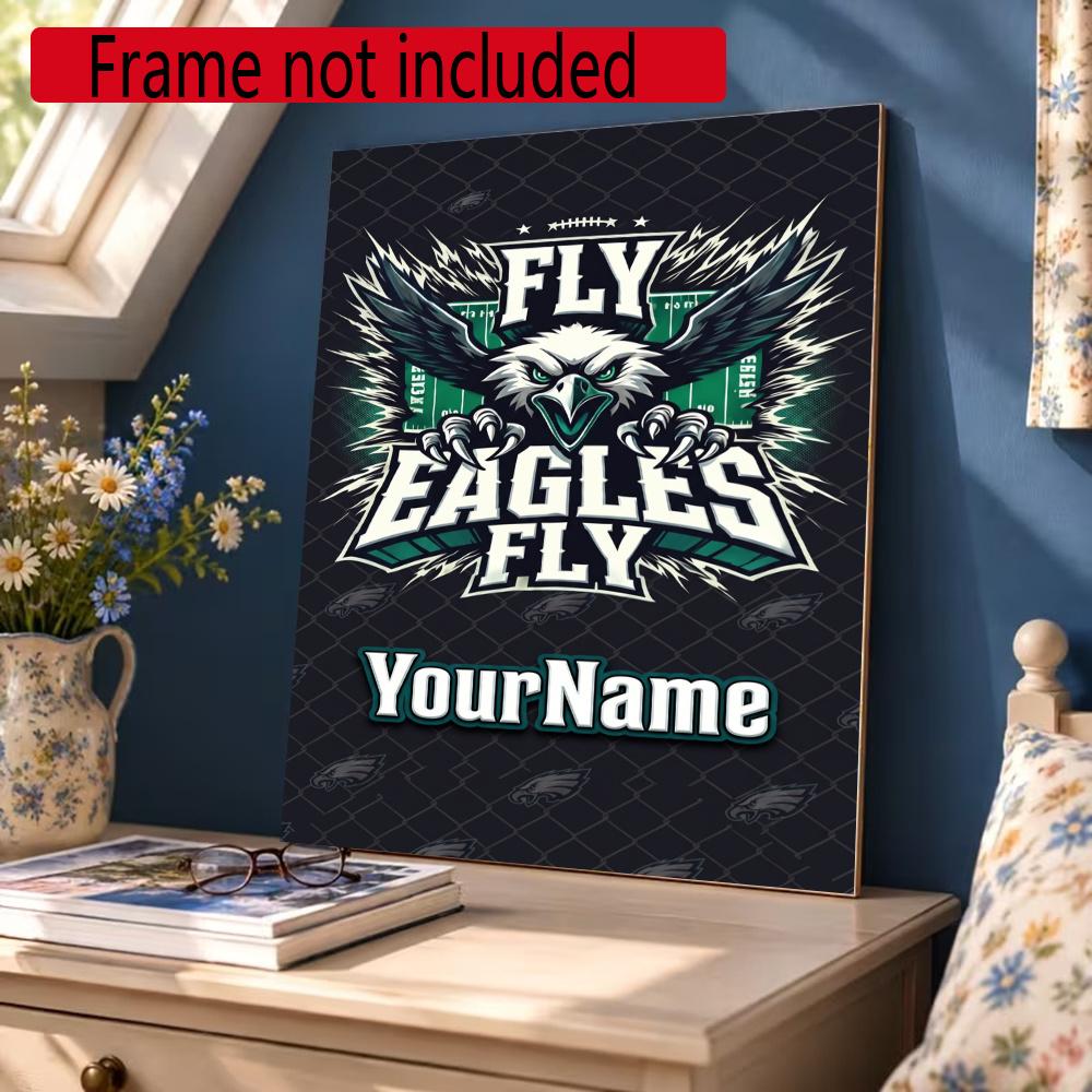 Philadelphia Eagles Personalized Name Diamond Paintings Mosaic Wall Round Diamond Art Painting Kits Embroidery Crystal Accessories Frameless