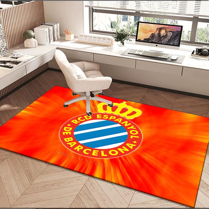 1PC rug Espanyol Stadium Carpet, Chair Rug,Area Rug for Office Bedroom living rooms bedroom, Doormat decor Christmas fan gifts