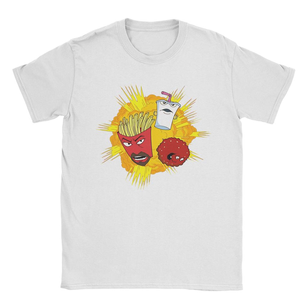 Aqua Teen Hunger Force Pure Cotton T Shirt For Unisex Beach Streetwear T Shirts O-Neck Novelty Tees Big Size Casual Tops
