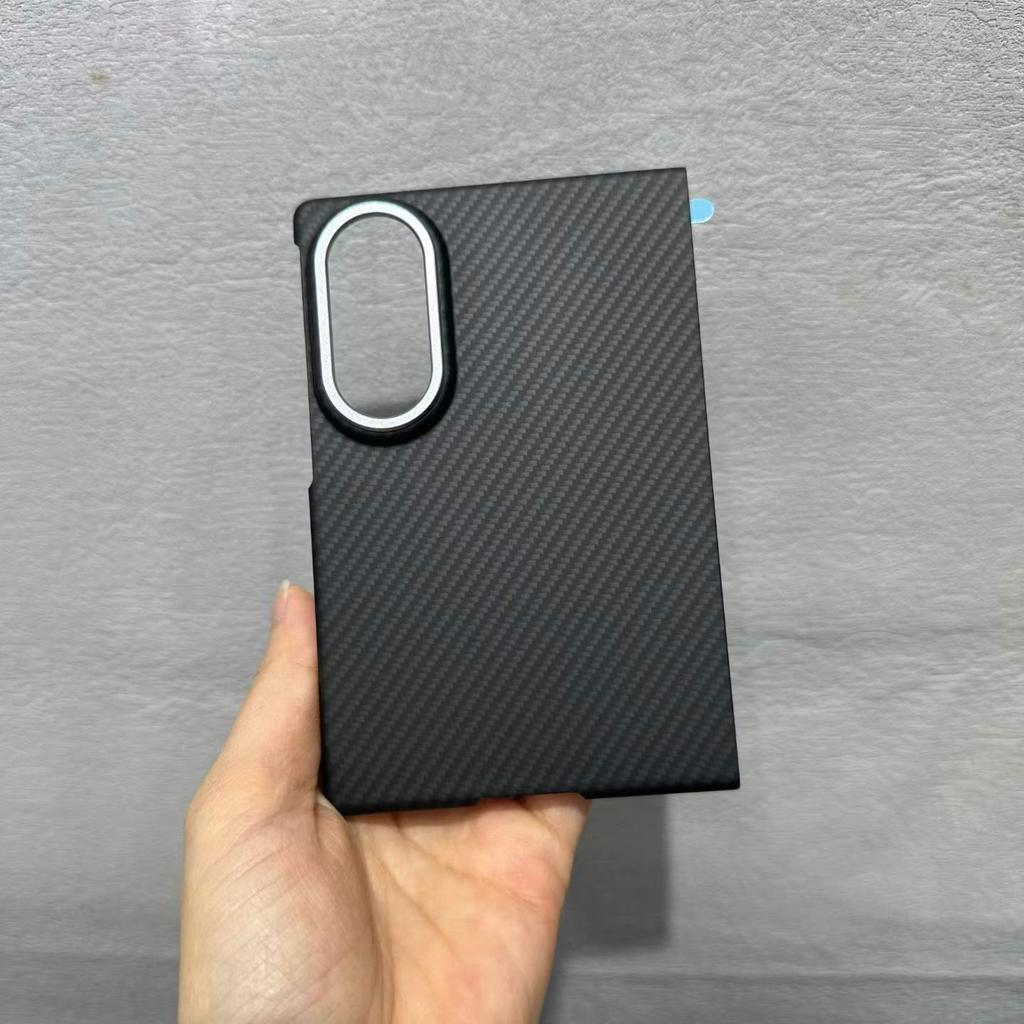 High Quality Magnetic 1500D Carbon Fiber Pattern PC Case for For Samsung Galaxy Z Fold 8 Kevlar Skin Feel Wireless Charge Cover