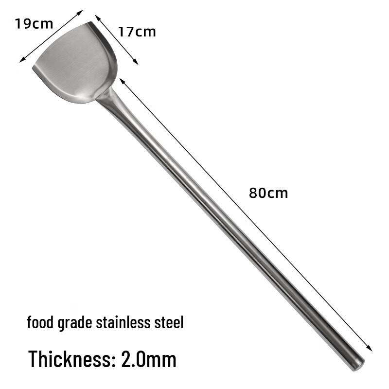 Food Grade Stainless Steel Large Wok Spatula