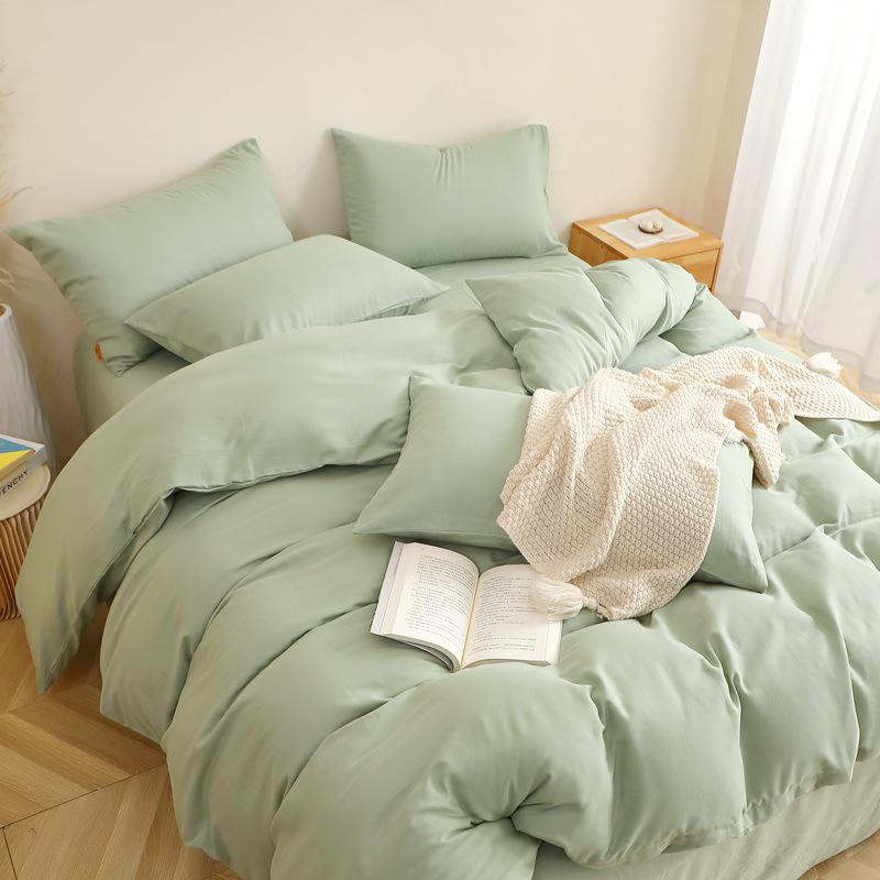 Princess Style 100% Cotton Double-Layer Gauze 4-Piece Bedding Set - Skin-Friendly and Baby-Safe