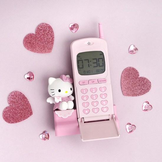 

Часы Sanrio Retro Table Clock Hello Kitty, популярный персонаж в Корее